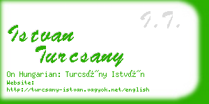 istvan turcsany business card